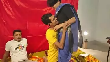 Dude holds homemade MMF sharing his Desi sister with his friend