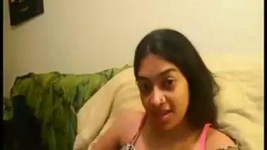 Hot Indian girl fingering her pussy