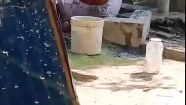 Village bhabhi nude bath outdoors hidden cam