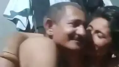 Rajasthani old man porn with his wife in the bed