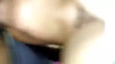 Desi wife boob pressing and pussy licking and blowjob