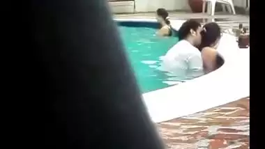 Couple Fucks In A Public Pool