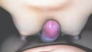 *REAL WIFE* My Friend's Hot Wife Snuck Into My Room And Made Me Cum Using Her Long Puffy Nipples.