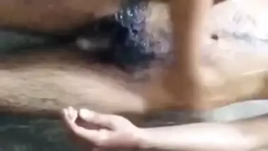 Desi COUPLE Bathing Together