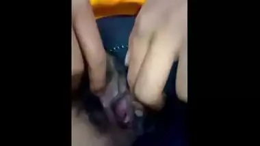 Teen finger fucking video in a restroom