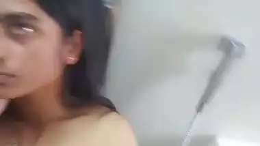 Chennai girl and lover’s hot Tamil porn from the bathroom
