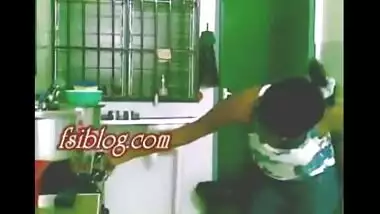 Srilankan Village girl first time fucked by cousin in kitchen