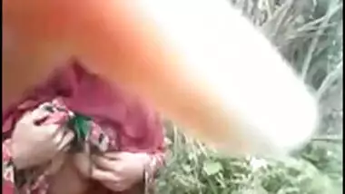 indian Bangla muslim Hijab sweet in forest