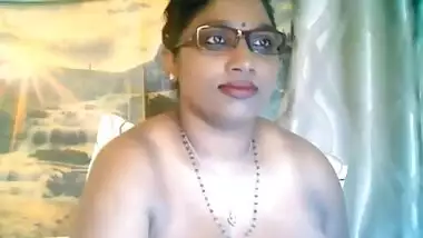 Breasty Indian wife camsex chat with her facebook sex partner