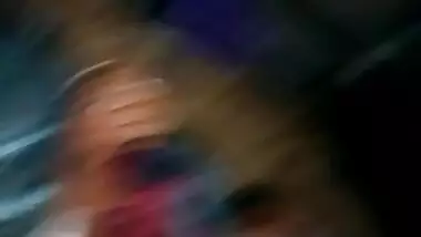 Fucking hairless pussy of wife on cam