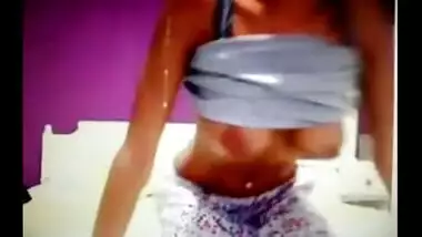 Horny Hotty Likes Flaunting Her Taut Gazoo and Large Wobblers On Web camera