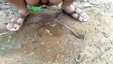 Nice compilation of Desi Bhabhi with big XXX tits pissing outdoors