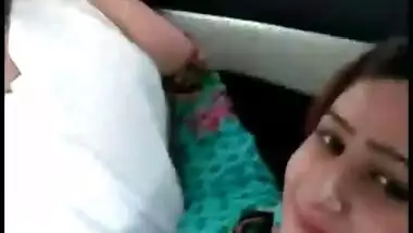 Paki couple kiss in car