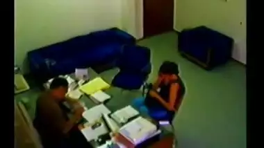 Indian mms scandals of Firm director caught by hidden cam during office sex