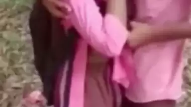 Teacher showing off his student's boobs outdoor. Desi xxx mms