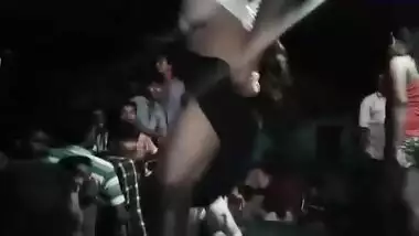 Several Desi chicks dance with XXX tits exposed during outdoor sex party