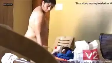 Busty Indian Aunty Caught While Changing Clothes