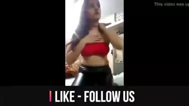 Desi collage girl selfie video making her bf