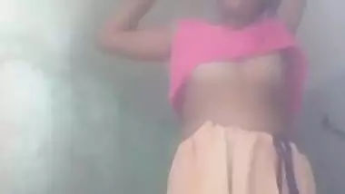 Village wife showing her pink pussy hole