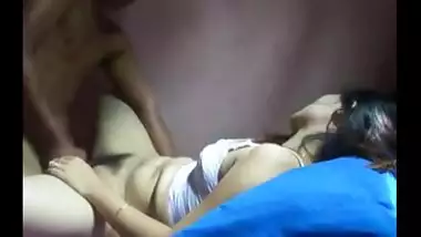 Beautiful teen gets her hairy pussy fucked by her lover
