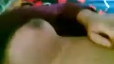 Northindian Aunty Show her Busty Boobs and Pussy to BF