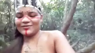 Naked Porn Star As Tribal Woman During Jungle Sex