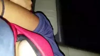 Enjoying Watching Sexy Boobs Of Drunk Desi Chick In Car