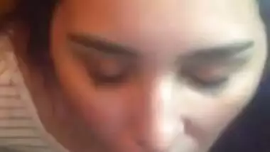 Desi girlfriend got cumshots on face