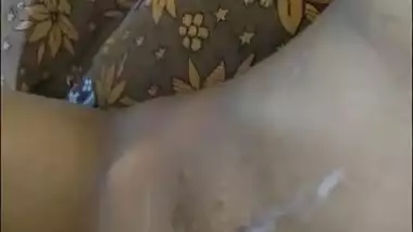 Taking cumshot on body