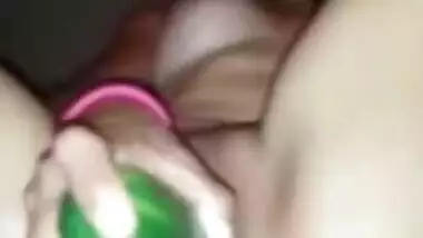 Horny Desi Milf Masturbating With Cucumber