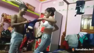 A 19-year-old girl enjoys romantic sex with BF