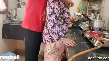 Hard Fucking his sexy mom in kitchen