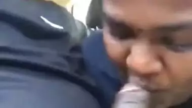 Eccentric Desi aunty sucks hard XXX fuckstick right inside the car