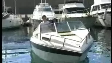 Desi girl stripped and banged in the boat