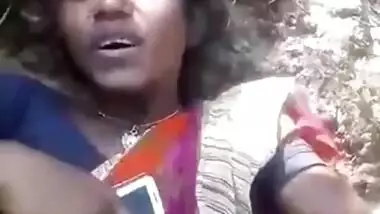 Desi village girl outdoor fun