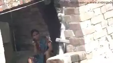 Nepali girl fingering outside during phone sex