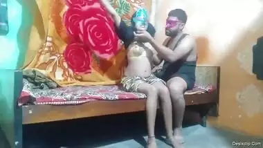 Milf aunty pussy licked nonstop by her elder brother in law