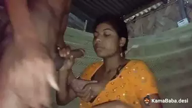 Man gets a blowjob and cums on Sali’s face in desi sex