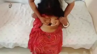 Indian Red saree step mom doggy style fucking in bedroom with Neighbor!