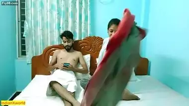 Indian young boy fucking hard room service hotel girl at Mumbai! Indian hotel sex