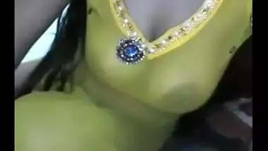 Aunty boobs exposed in the transparent tops