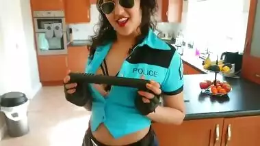 indian wife jill police officer role play