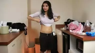 Young Indian girl with natural XXX boobs takes part in sex photoshoot