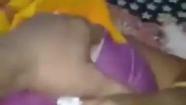 Naughty Desi guy touches GF's XXX tits making her in mood for sex