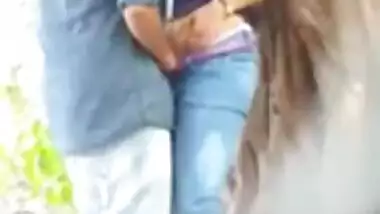 Desperate Indian lovers fuck in public