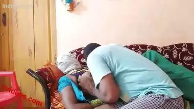 Amateur XXX video of masked robber fucking Desi on the couch