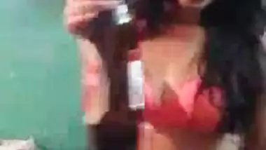 Desi girl drunk and nude dance with boyfriend