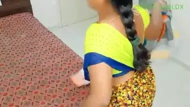 Indian maid fucks her holes with brooms