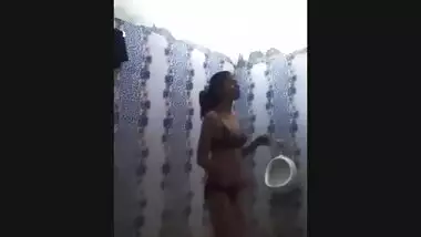 Desi GF nude bathing selfie for BF