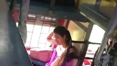 Hot indian girl in train